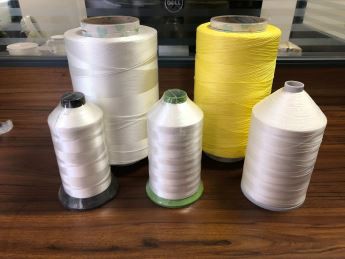 เส้นด้ายโพลีเอสเตอร์สีขาว 50/2 สําหรับเย็บด้าย